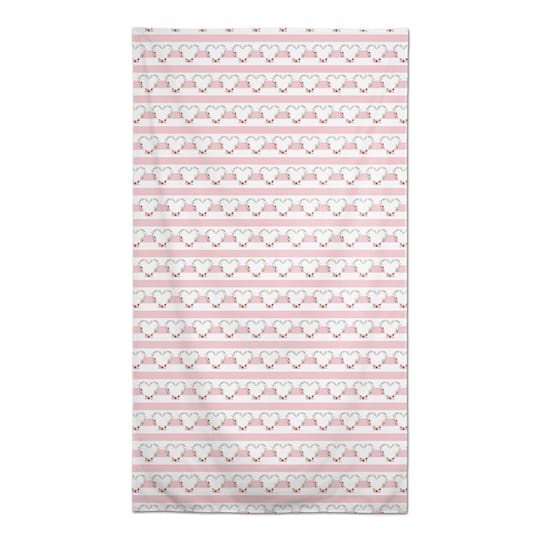 Floral Heart Pattern 58" x 102" Tablecloth